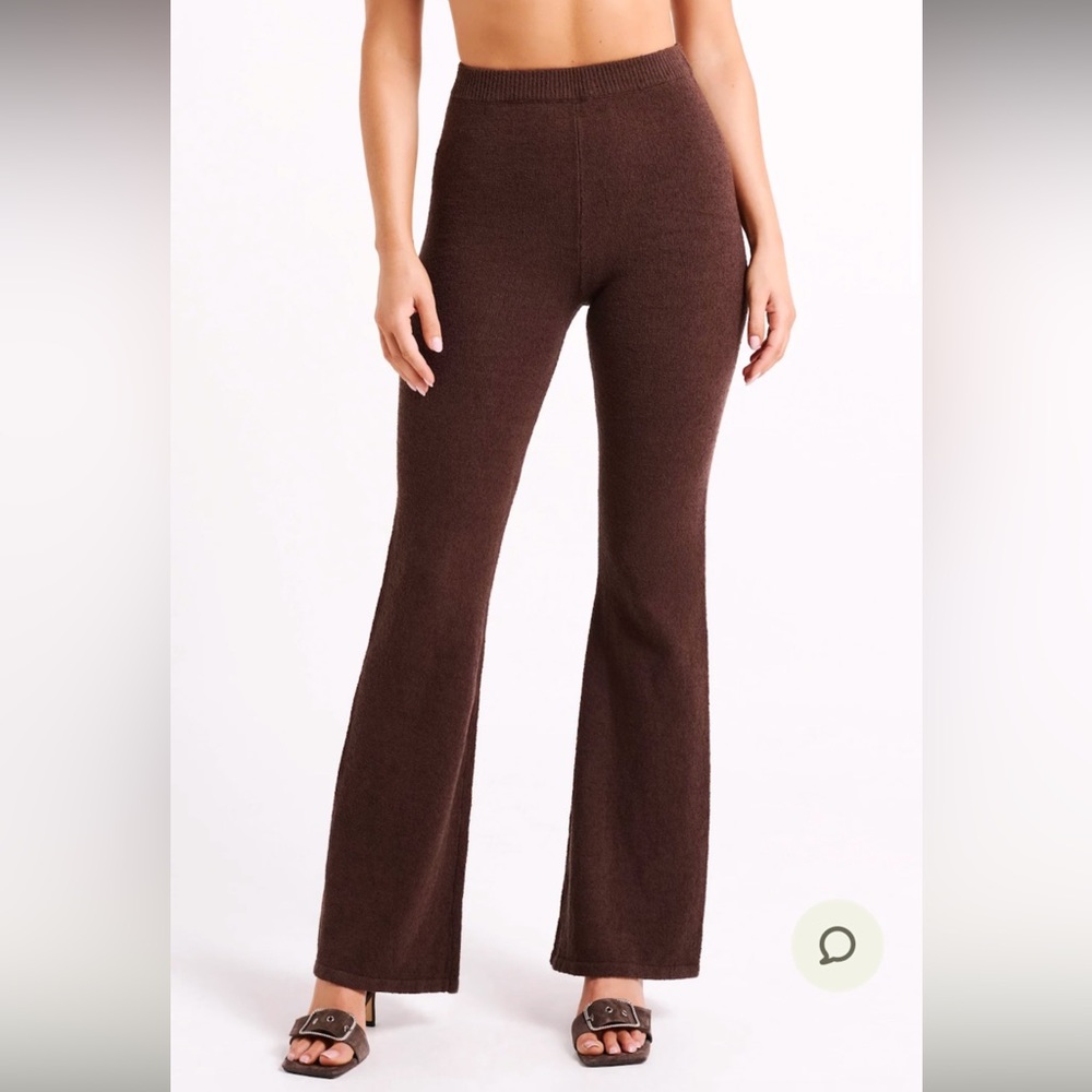Meshki Angelina Knit Pants- Chocolate